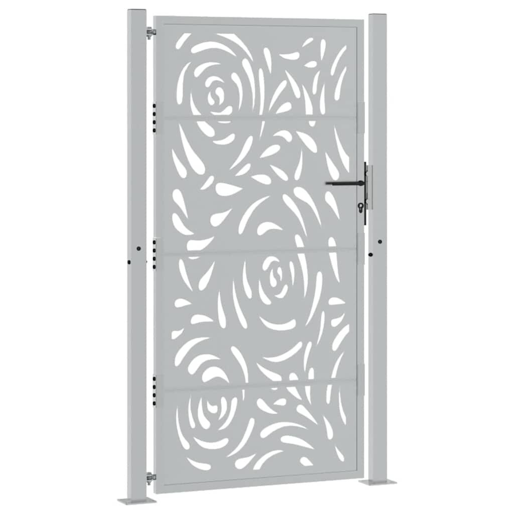 vidaXL Poort Vlamontwerp 105x180cm - Weervast Staal | Nu 40% Korting!