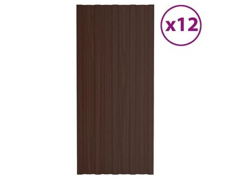 vidaXL Dakpanelen 12st 100x45cm Bruin - 64% Korting!