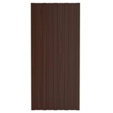 vidaXL Dakpanelen 12st 100x45cm Bruin - 64% Korting!
