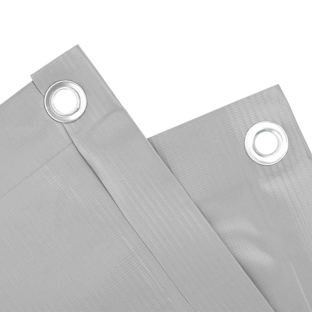 vidaXL Balkonscherm PVC Grijs 800x120cm - 65% Korting!