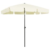 VidaXL Strandparasol 200x125cm Zandgeel - 68% Korting!