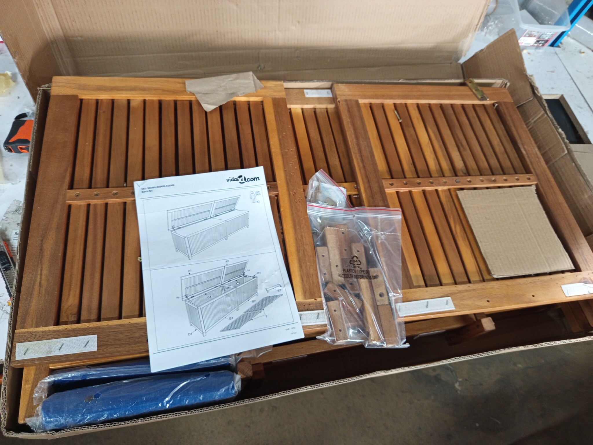 vidaXL Tuinbox Acaciahout 200x50x58cm - 55% Korting!