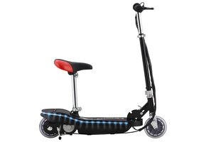 VidaXL Kinderstep met Zadel & LED - 120W Zwart | 55% Korting!