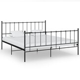 VidaXL Metalen Bedframe Zwart 200x200cm | 60% Korting | Lichte Krasjes