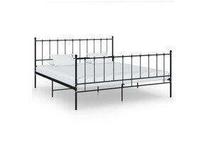 VidaXL Metalen Bedframe Zwart 200x200cm | 60% Korting | Lichte Krasjes