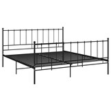 VidaXL Metalen Bedframe Zwart 200x200cm | 60% Korting | Lichte Krasjes