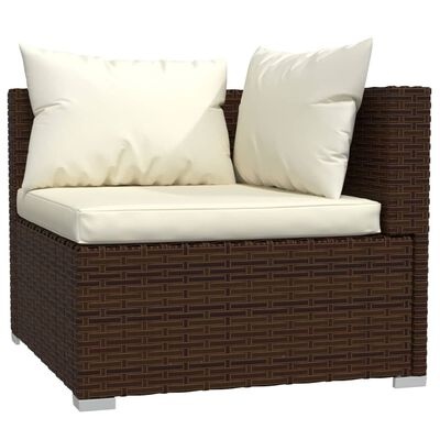 VidaXL Loungeset Poly Rattan Bruin - 60% Korting!