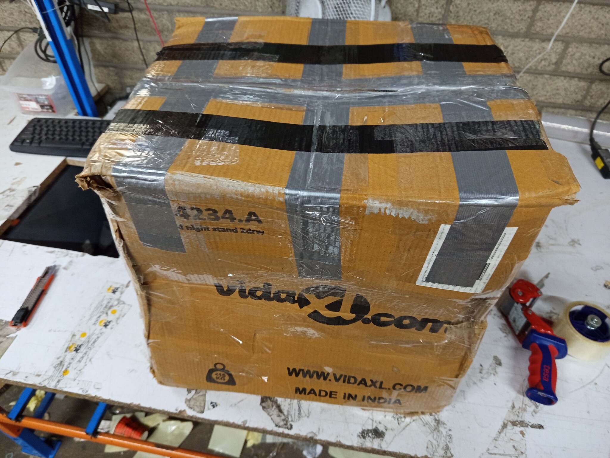 VidaXL Nachtkastje Gerecycled Hout - Uniek & Handgemaakt! 59% Korting!