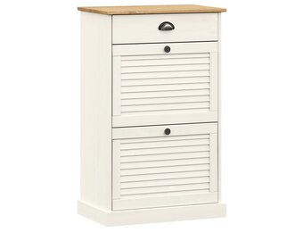 VidaXL Schoenenkast VIGO - 55% Korting! Massief Grenenhout Wit