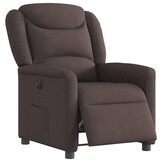 VidaXL Fauteuil Stoffen Donkerbruin - 53% Korting! (Bijna Op=Op)
