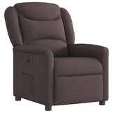 VidaXL Fauteuil Stoffen Donkerbruin - 53% Korting! (Bijna Op=Op)