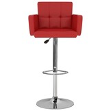 vidaXL Barstoelen Kunstleer Rood - 40% Korting! (2 stuks)