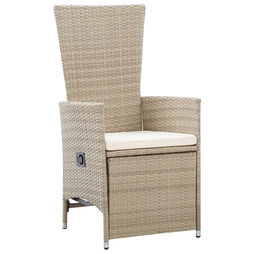 VidaXL Tuinstoelen (2 st.) Poly Rattan Beige - Nu 55% Korting!