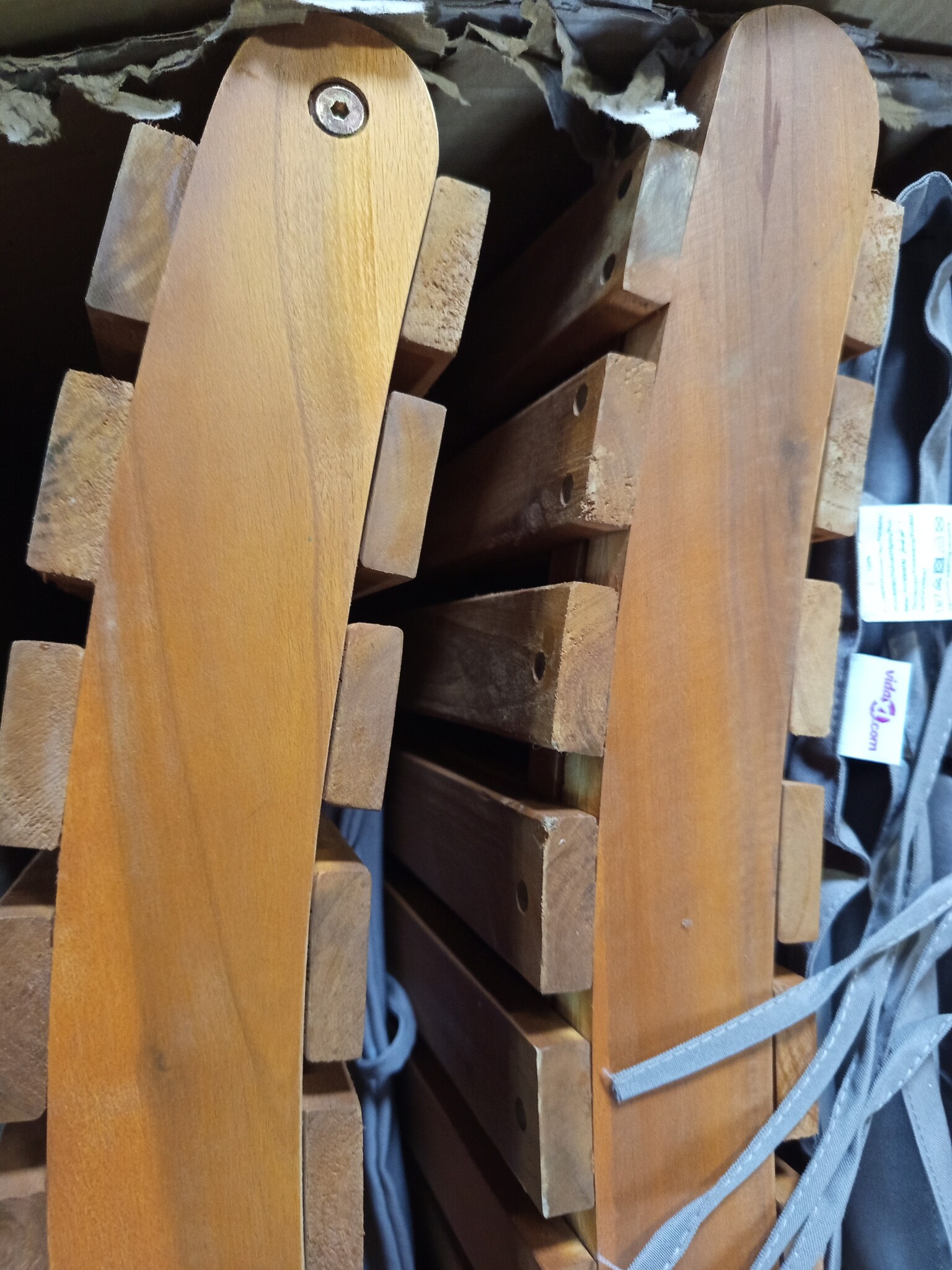 vidaXL 2-Persoons Ligbed Taupe - Massief Acaciahout | 55% Korting!