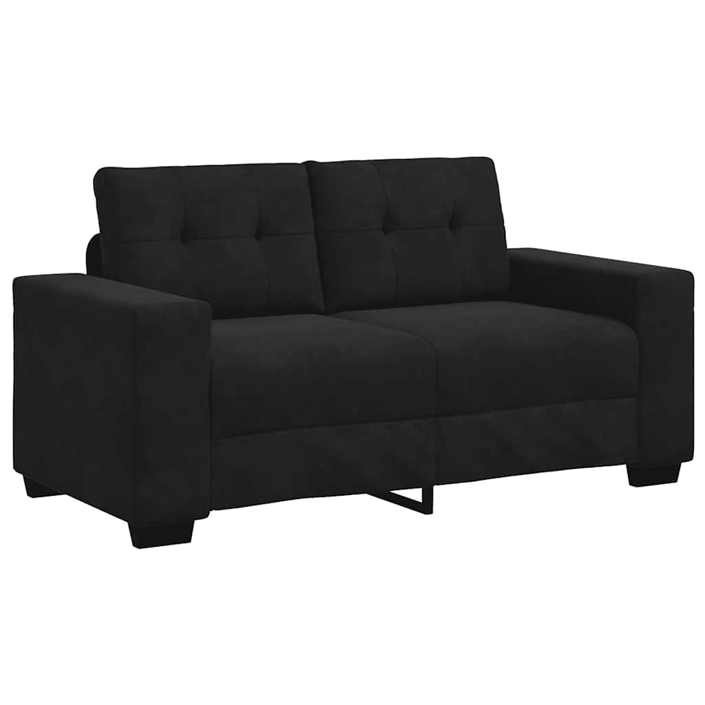 VidaXL Loveseat Bank Fluweel Zwart 120cm - Nu met 40% Korting!