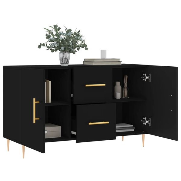VidaXL Dressoir Zwart (35% Korting) - 100x36x60 cm - Zo Goed Als Nieuw!