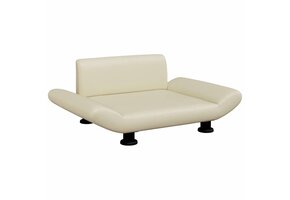 VidaXL Hondenmand Kunstleer Crème - 70x45x28 cm - 40% Korting!