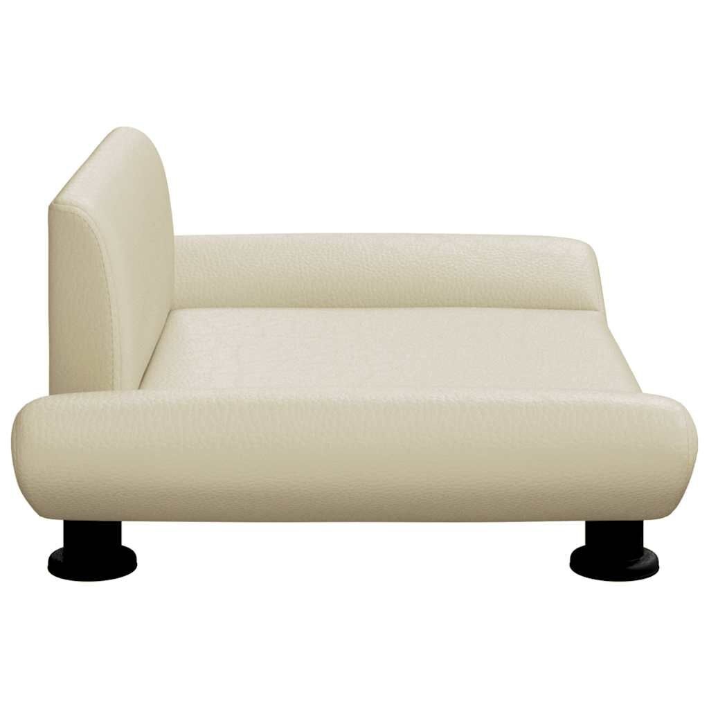 VidaXL Hondenmand Kunstleer Crème - 70x45x28 cm - 40% Korting!