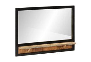 VidaXL Spiegel met schap 80x8x55 cm | 40% Korting | Mangohout & Glas