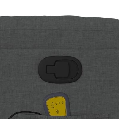 vidaXL Verstelbare Massagestoel Donkergrijs - 40% Korting!