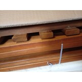 VidaXL Hoekbanken Massief Acaciahout (2 st.) - Crème Kussens | -55%