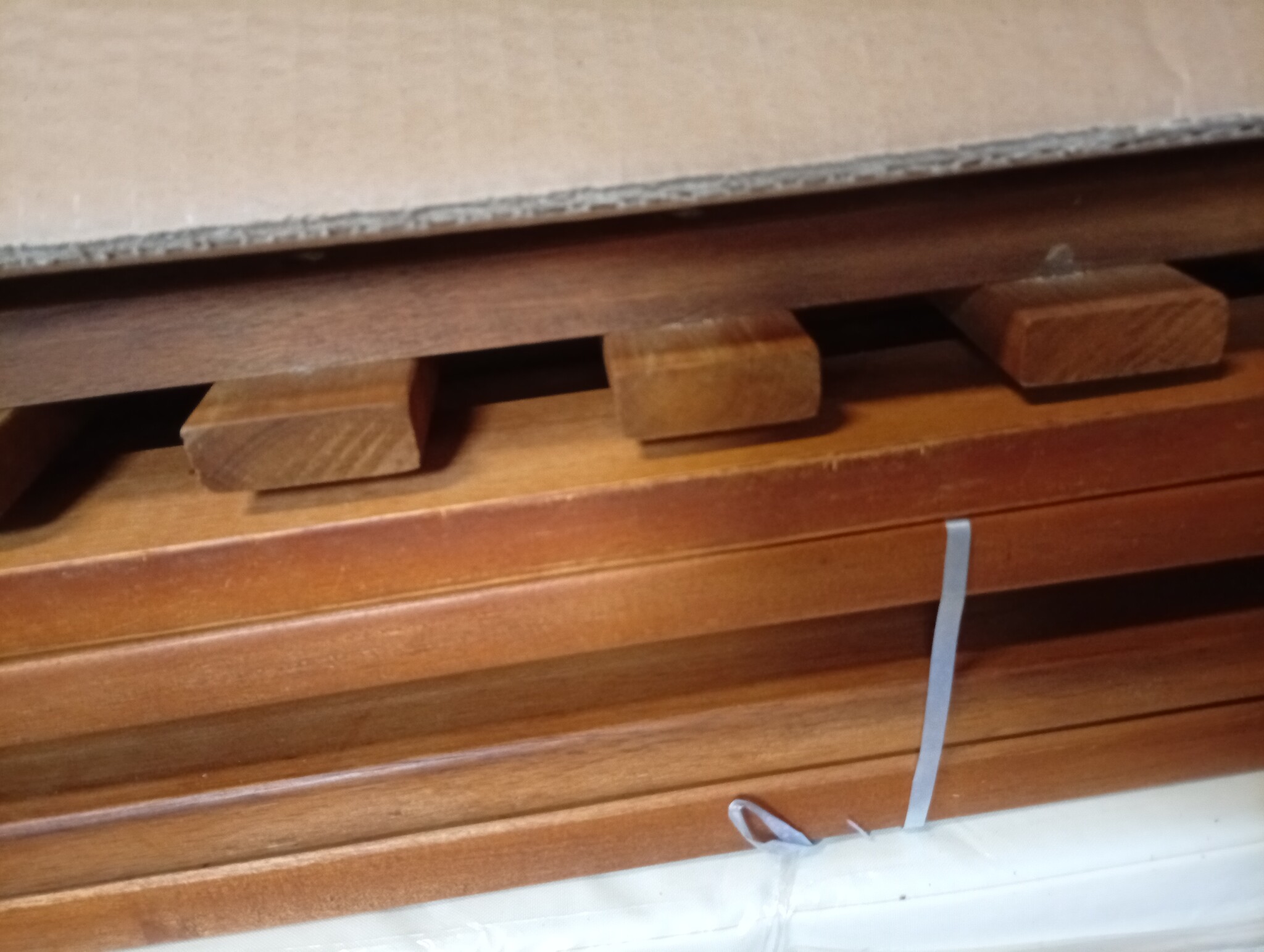 VidaXL Hoekbanken Massief Acaciahout (2 st.) - Crème Kussens | -55%