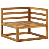 VidaXL Hoekbanken Massief Acaciahout (2 st.) - Crème Kussens | -55%