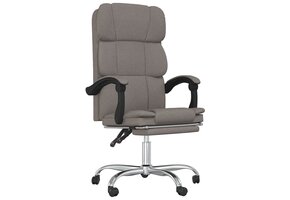 vidaXL Kantoorstoel Taupe - 40% Korting! | Uitgepakt & Goed