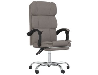 vidaXL Kantoorstoel Taupe - 40% Korting! | Uitgepakt & Goed