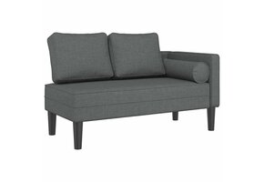 vidaXL Chaise longue donkergrijs (40% KORTING!) - Perfecte Staat