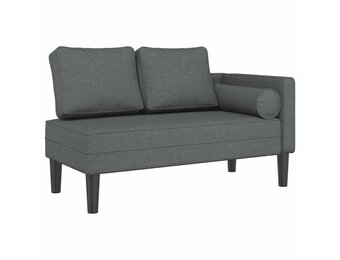 vidaXL Chaise longue donkergrijs (40% KORTING!) - Perfecte Staat