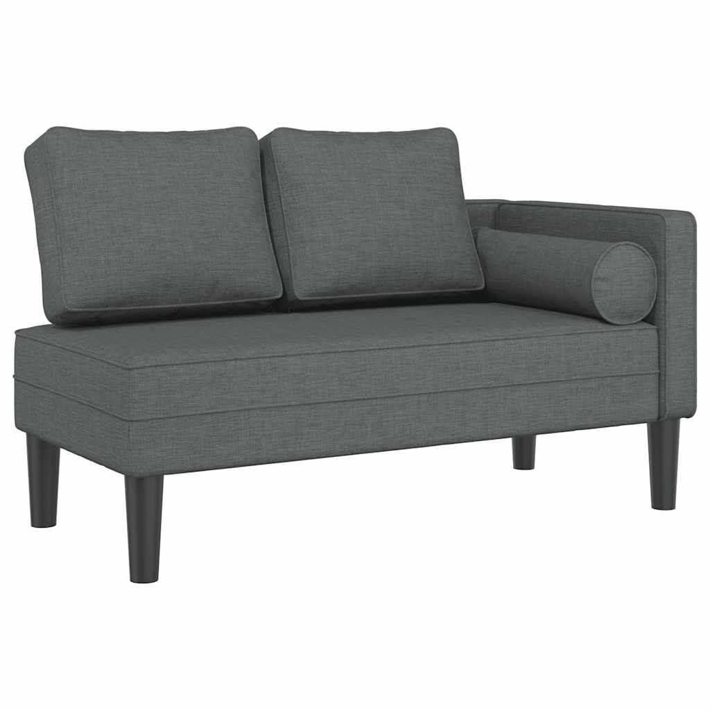 vidaXL Chaise longue donkergrijs (40% KORTING!) - Perfecte Staat