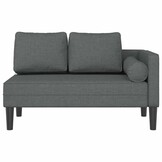 vidaXL Chaise longue donkergrijs (40% KORTING!) - Perfecte Staat