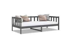 VidaXL Bedbank Grenenhout Grijs 90x200cm | Nu 55% Korting! | Licht Beschadigd
