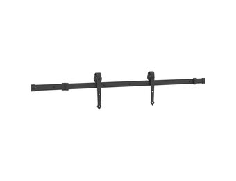 vidaXL Schuifdeur Onderdelen 152,5cm Staal Zwart - 40% Korting!