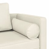 vidaXL Chaise Longue Crème Fluweel - 40% Korting! Luxe Relaxen