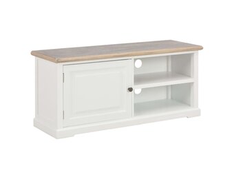 vidaXL TV-meubel Hout Wit 90x30x40cm - 40% Korting! Slechts 1 Beschikbaar!