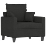 VidaXL Fauteuil Stof Zwart - 40% Korting! Slechts 1 Beschikbaar!