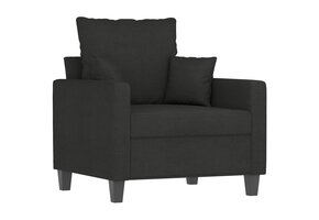 VidaXL Fauteuil Stof Zwart - 40% Korting! Slechts 1 Beschikbaar!