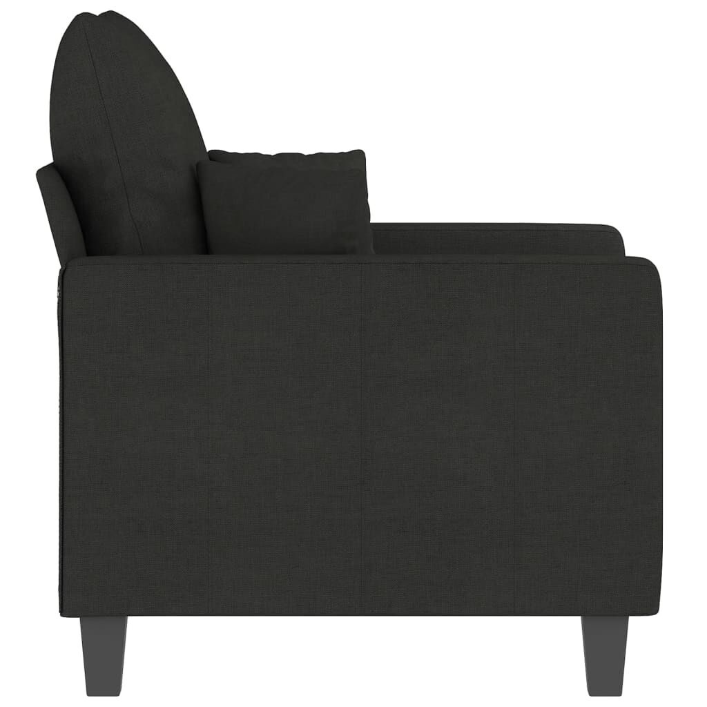 VidaXL Fauteuil Stof Zwart - 40% Korting! Slechts 1 Beschikbaar!