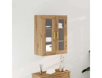 VidaXL Wandkast Eikenkleurig (60% Korting!) - Artisanaal Bewerkt Hout