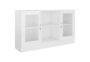 VidaXL Vitrinekast Hoogglans Wit - 55% Korting! (Incl. Lichte Krasjes)