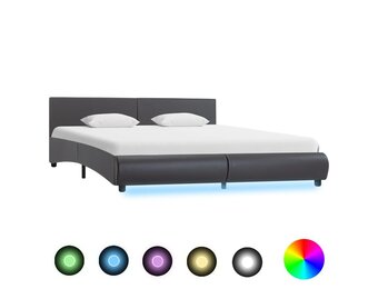 VidaXL Bedframe Grijs Kunstleer 180x200cm - 40% Korting!
