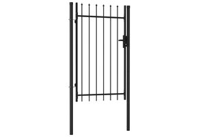 VidaXL Tuinpoort Staal Zwart 1x1,5m - 40% Korting!