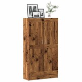 VidaXL Boekenkast Oud Hout - 82,5x30,5x150 cm - 70% Korting!