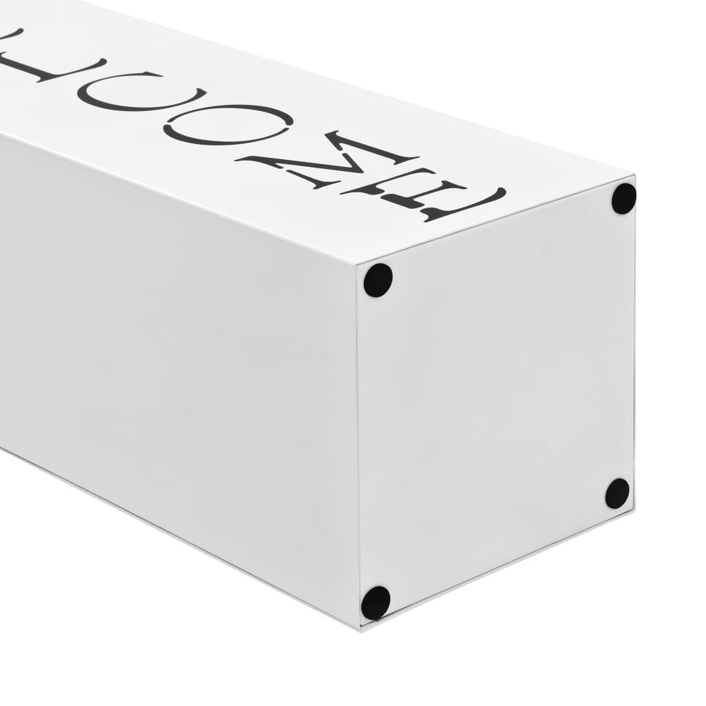 vidaXL Parapluhouder Welcome Staal Wit - 51% Korting!