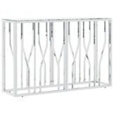 vidaXL Wandtafel 110x30x70 cm | Roestvrij Staal & Glas | 47% Korting