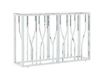 vidaXL Wandtafel 110x30x70 cm | Roestvrij Staal & Glas | 47% Korting