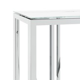vidaXL Wandtafel 110x30x70 cm | Roestvrij Staal & Glas | 47% Korting