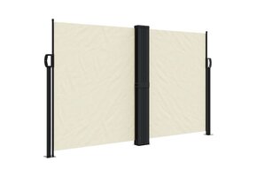 VidaXL Uittrekbaar Windscherm 140x1200cm Crème - 57% Korting!